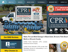 Tablet Screenshot of certifiedpriorityrestoration.com